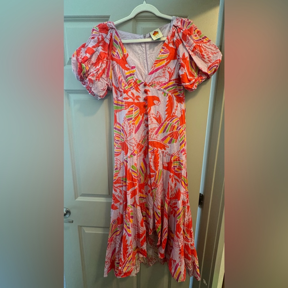 Farm Rio Lilac Bird Dress